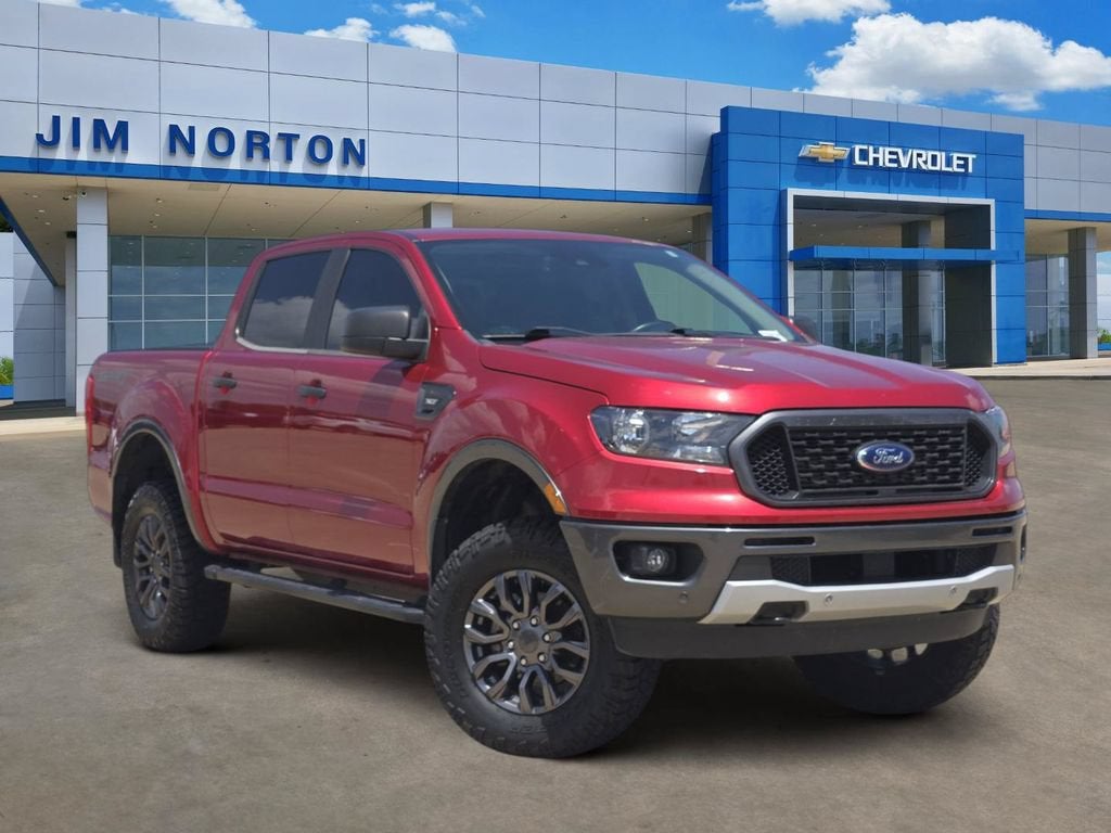 2020 Ford Ranger XL in Red — front three-quarter view