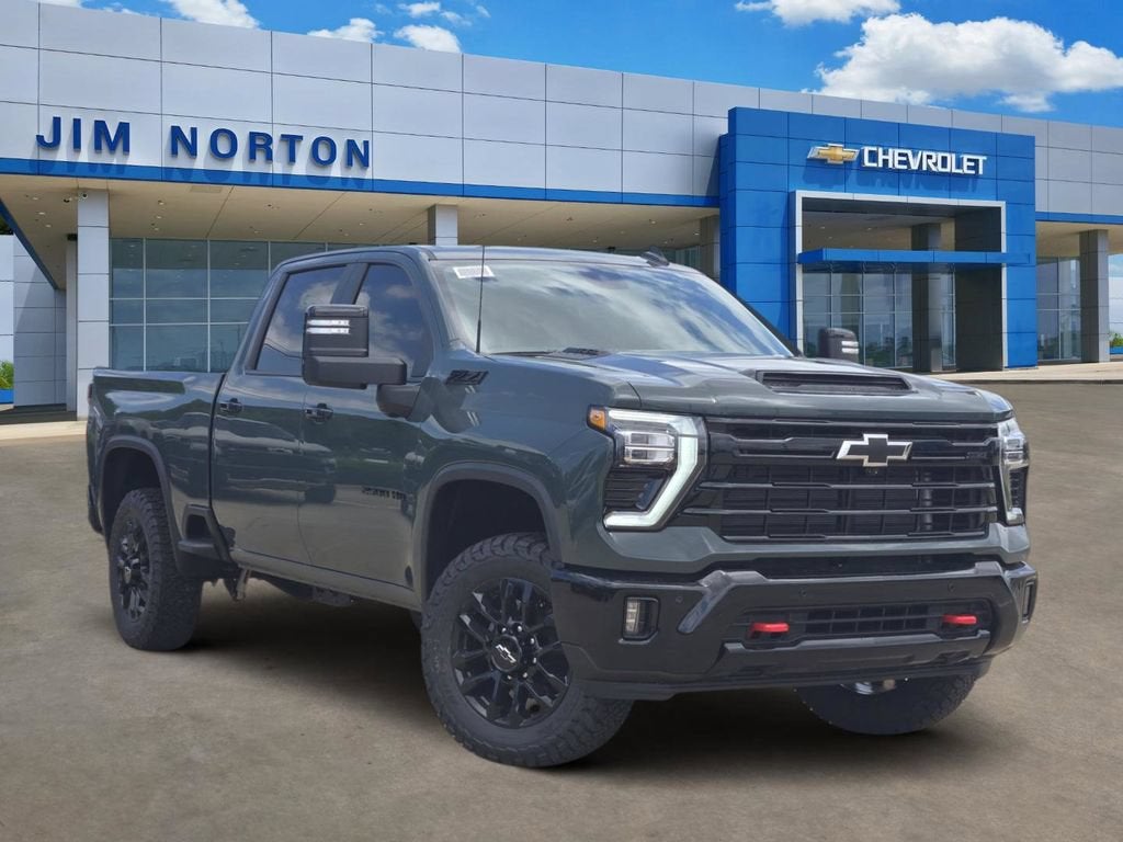 2026 Chevrolet Silverado 2500 HD LT in Cypress Gray — front three-quarter view