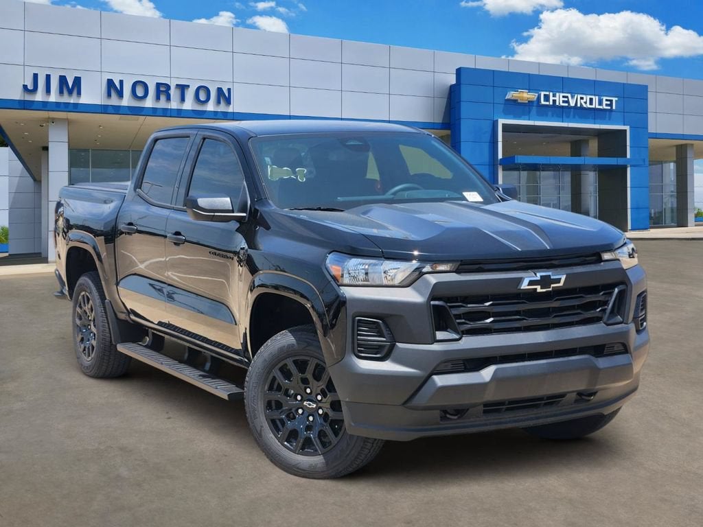 2026 Chevrolet Colorado WT in Black — front three-quarter view