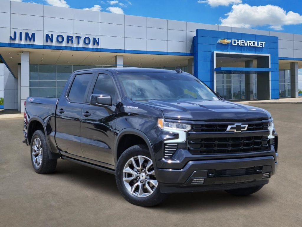 2024 Chevrolet Silverado 1500 RST in Dark Ash Metallic — front three-quarter view