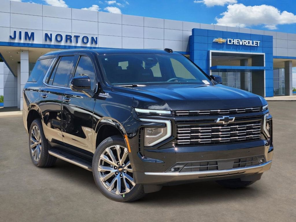 2026 Chevrolet Tahoe High Country in Black — front three-quarter view