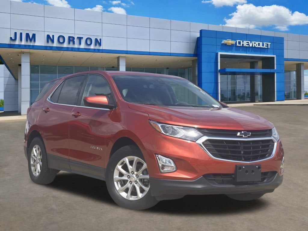 2020 Chevrolet Equinox LT in Cayenne Orange Metallic — front three-quarter view