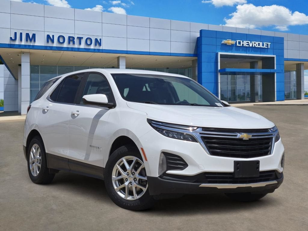 2022 Chevrolet Equinox LT in Summit White — front three-quarter view