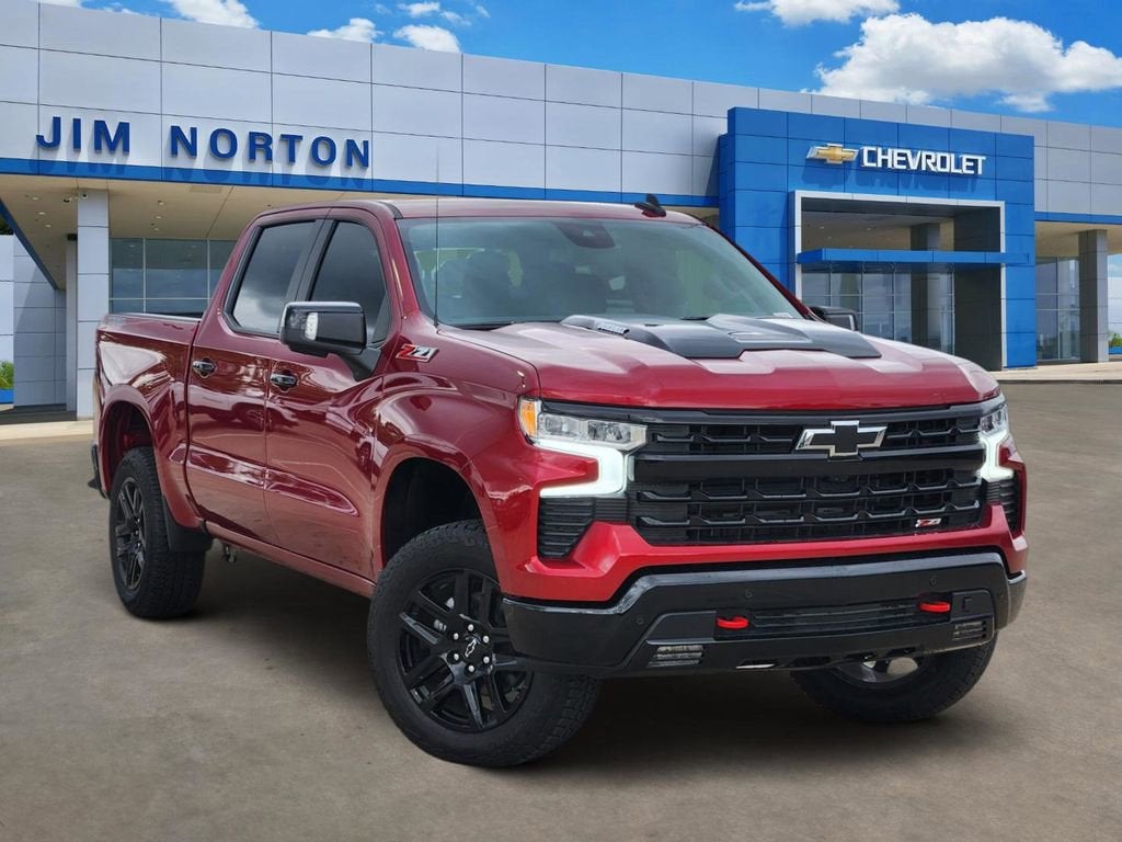2026 Chevrolet Silverado 1500 LT Trail Boss in Radiant Red Tintcoat — front three-quarter view