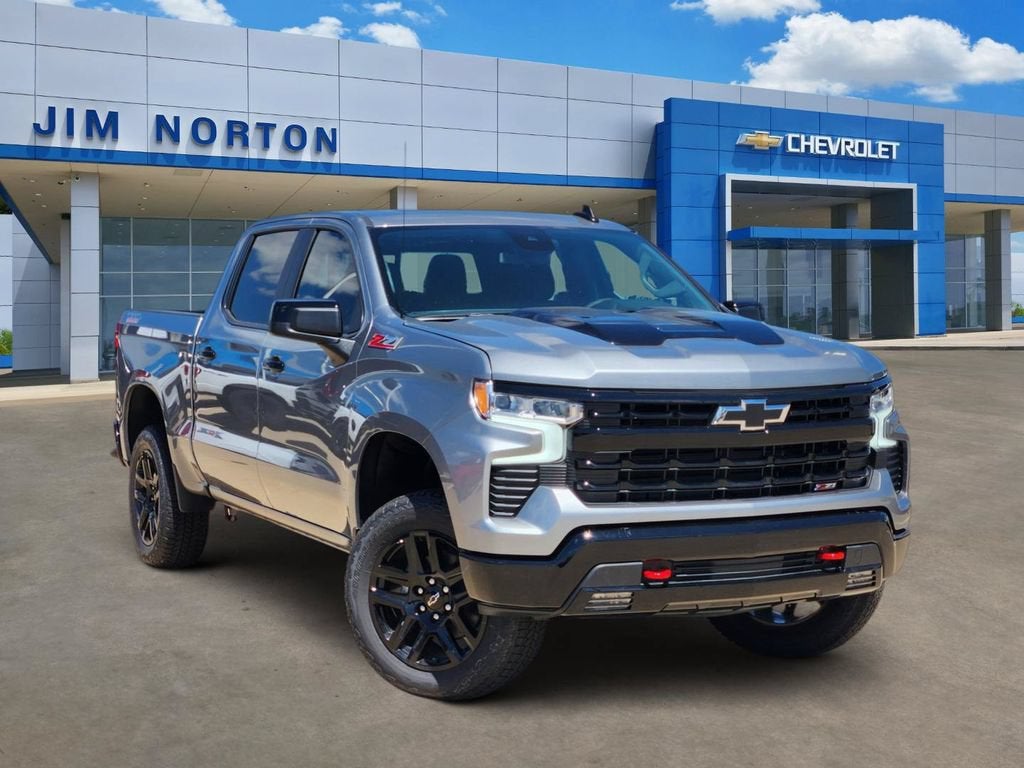 2026 Chevrolet Silverado 1500 LT Trail Boss in Sterling Gray Metallic — front three-quarter view