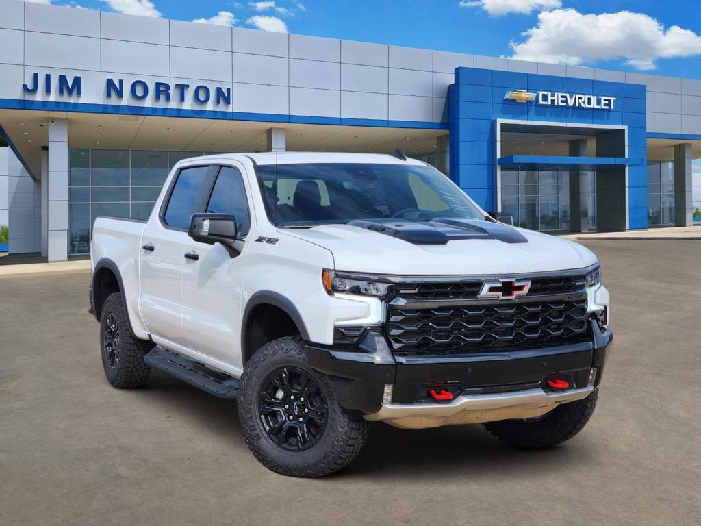 2026 Chevrolet Silverado 1500 ZR2 in Summit White — front three-quarter view