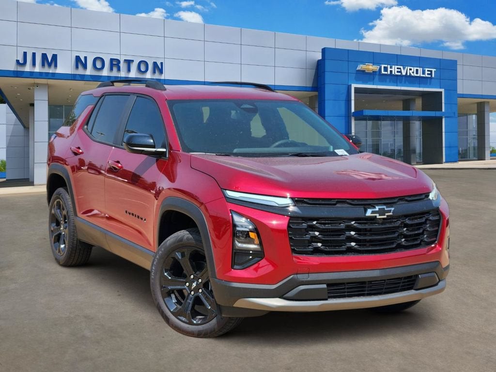 2027 Chevrolet Equinox LT in Radiant Red Tintcoat — front three-quarter view