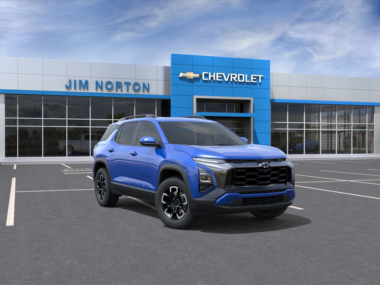 2027 Chevrolet Equinox FWD ACTIV in Reef Blue Metallic — front three-quarter view