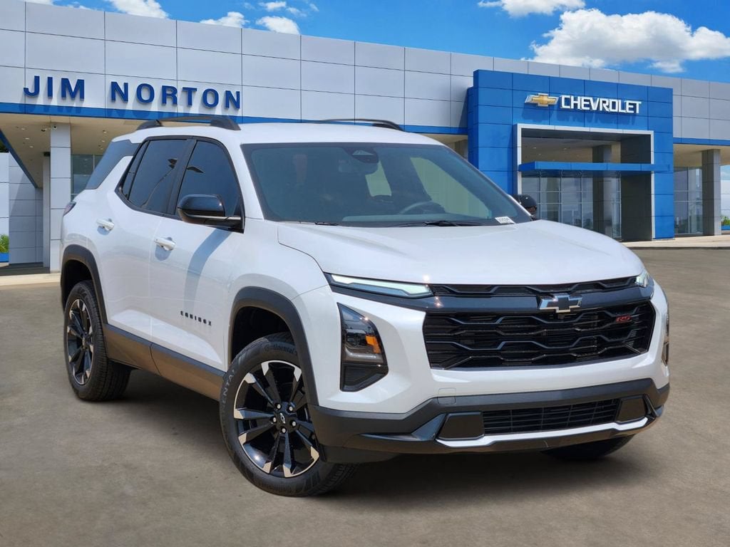 2027 Chevrolet Equinox RS in Polar White Tricoat — front three-quarter view