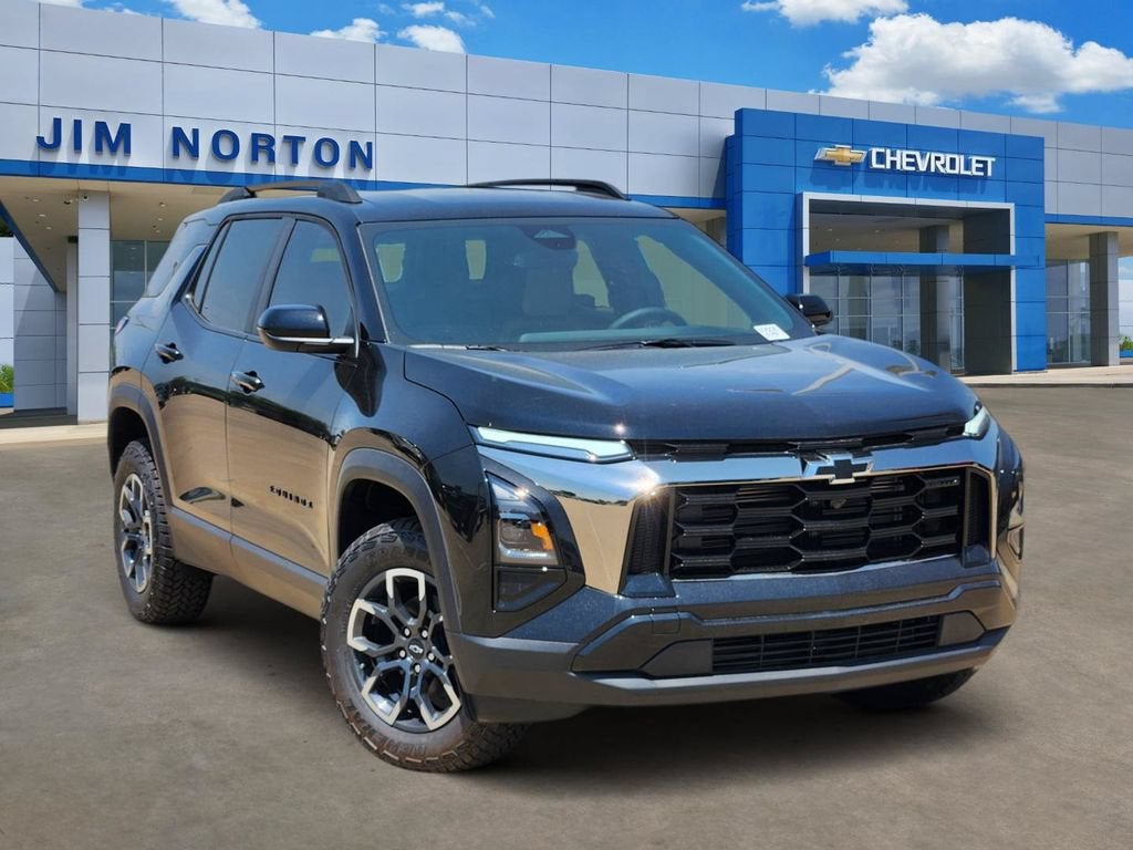 2027 Chevrolet Equinox RS in Mosaic Black Metallic — front three-quarter view