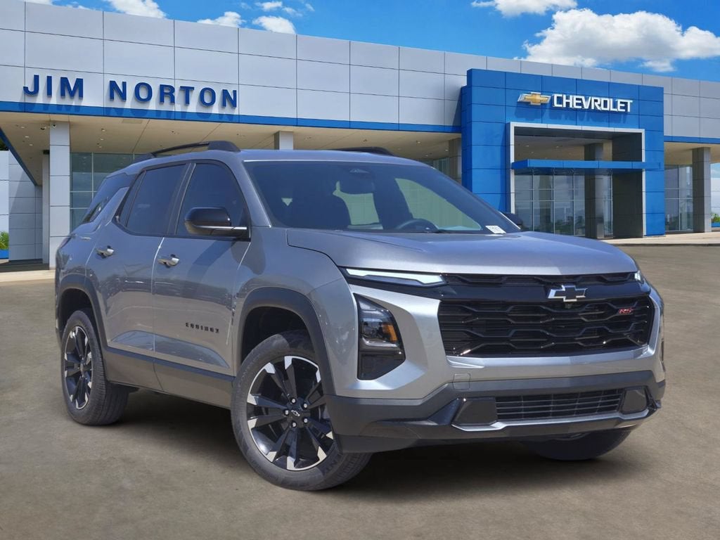 2027 Chevrolet Equinox RS in Sterling Gray Metallic — front three-quarter view