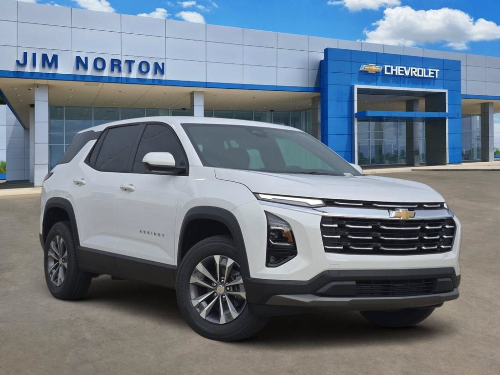 2026 Chevrolet Equinox LT in Summit White — front three-quarter view