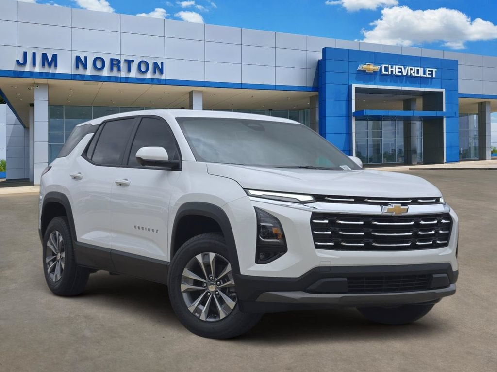 2026 Chevrolet Equinox LT in Summit White — front three-quarter view