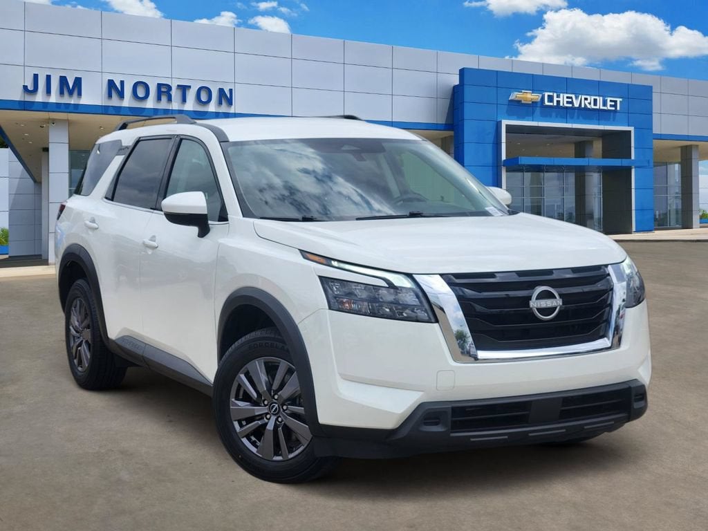 2025 Nissan Pathfinder SV in Other — front three-quarter view