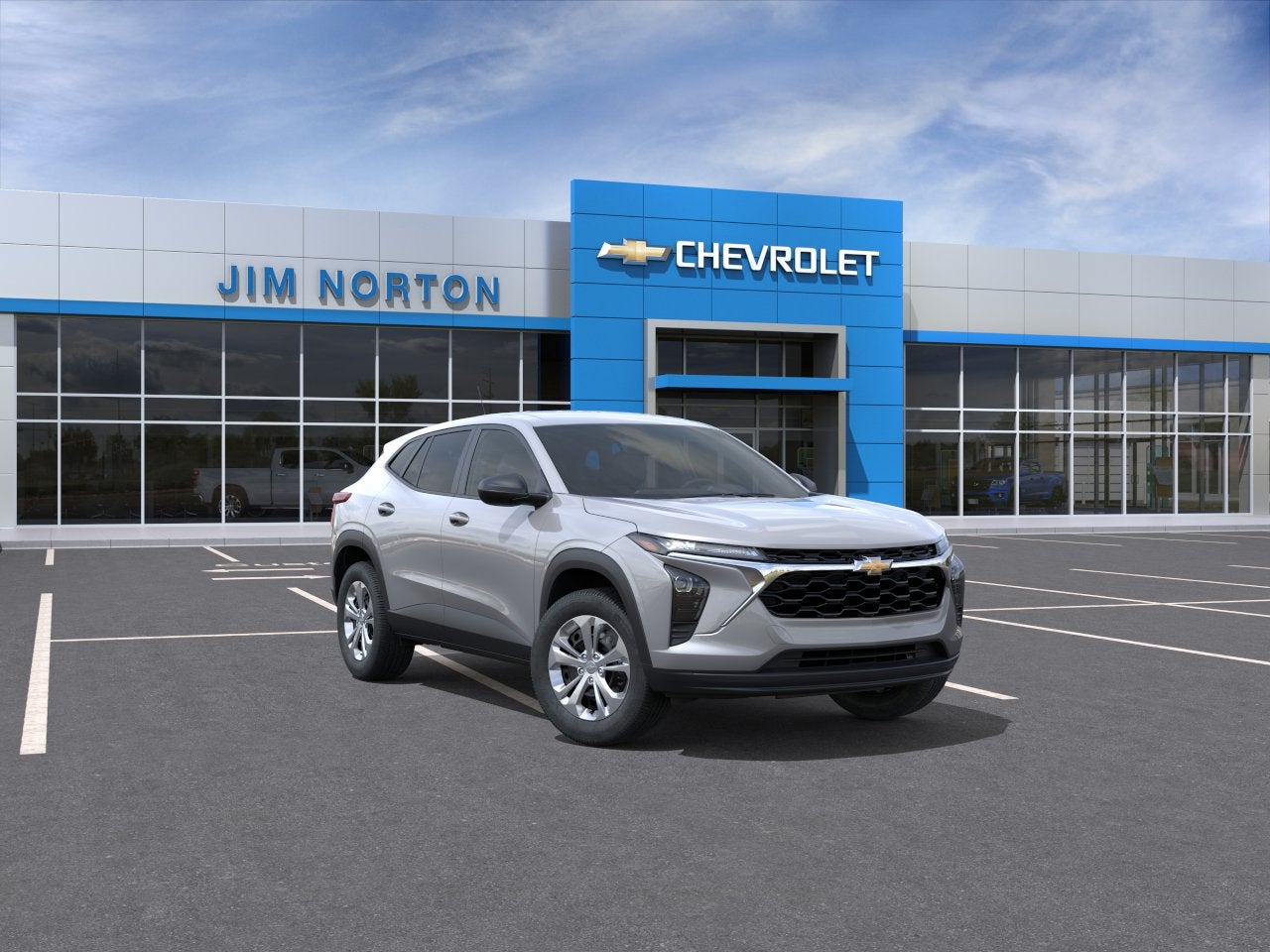 2026 Chevrolet Trax LS in Sterling Gray Metallic — front three-quarter view