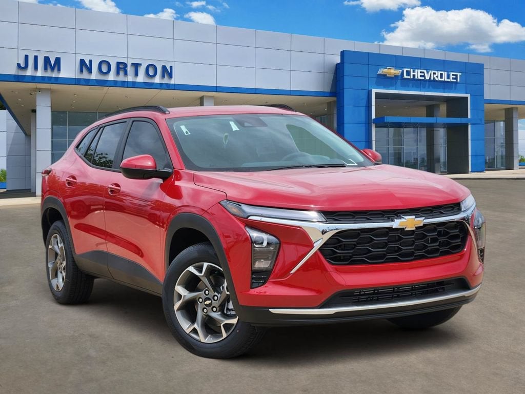 2026 Chevrolet Trax LT in Apex Red Solid — front three-quarter view