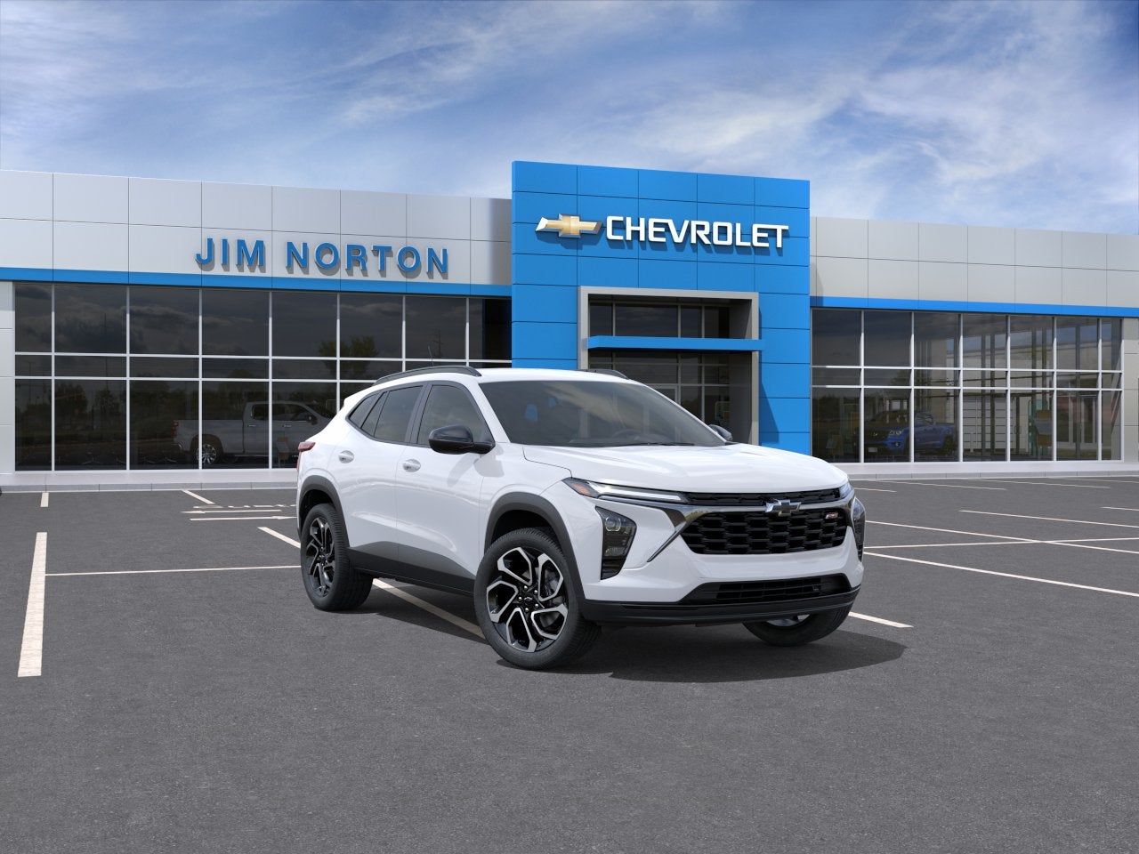 2026 Chevrolet Trax 2RS in Summit White — front three-quarter view